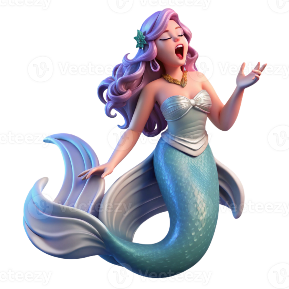 vibrant classic A beautiful siren luring sailors with her enchanting song, ocean waves, twilight lighting, Pre-Raphaelite style high quality png