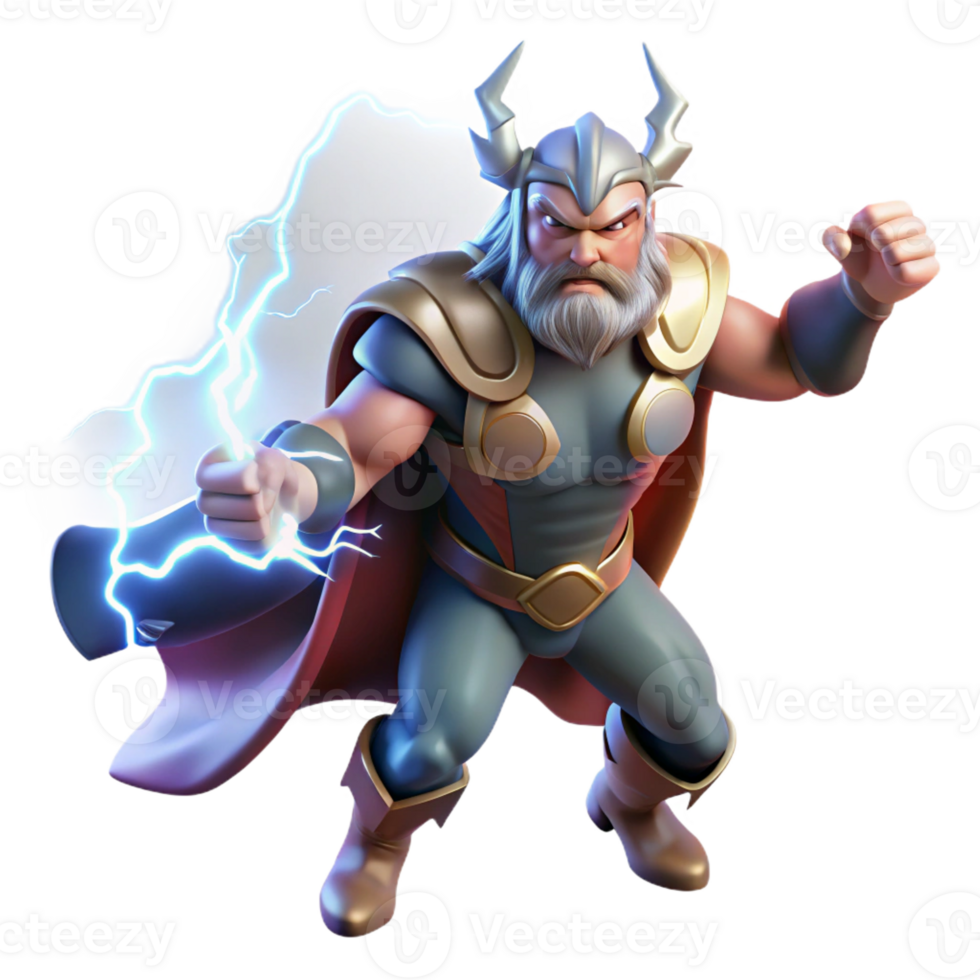 wonderful minimalist Thor summoning lightning, epic scale, dramatic lighting, fantasy art style detailed png
