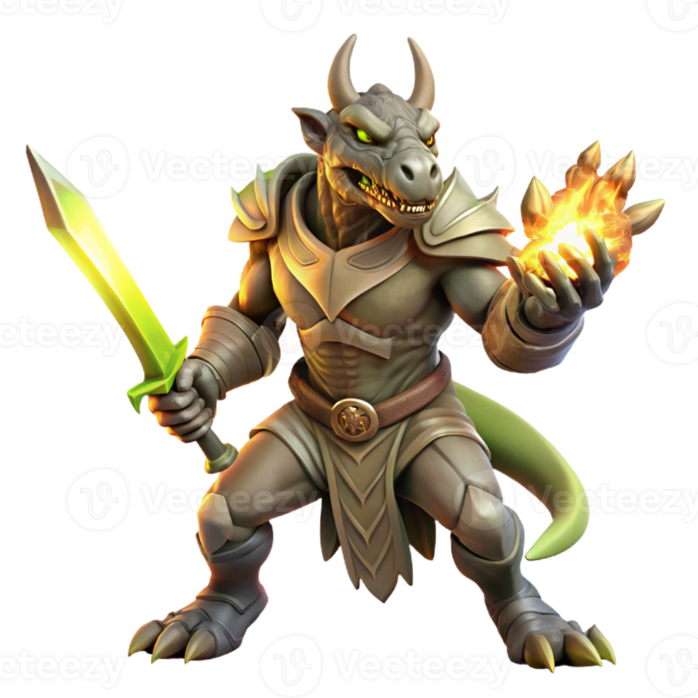 elegant modern A fierce dragonborn warrior wielding a glowing rune-etched sword, dramatic chiaroscuro lighting, realistic style 4K png