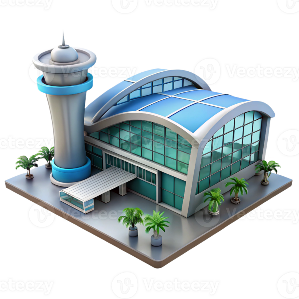wonderful traditional An airport terminal, glass and steel structure, bustling crowds, modern, dynamic style high quality png