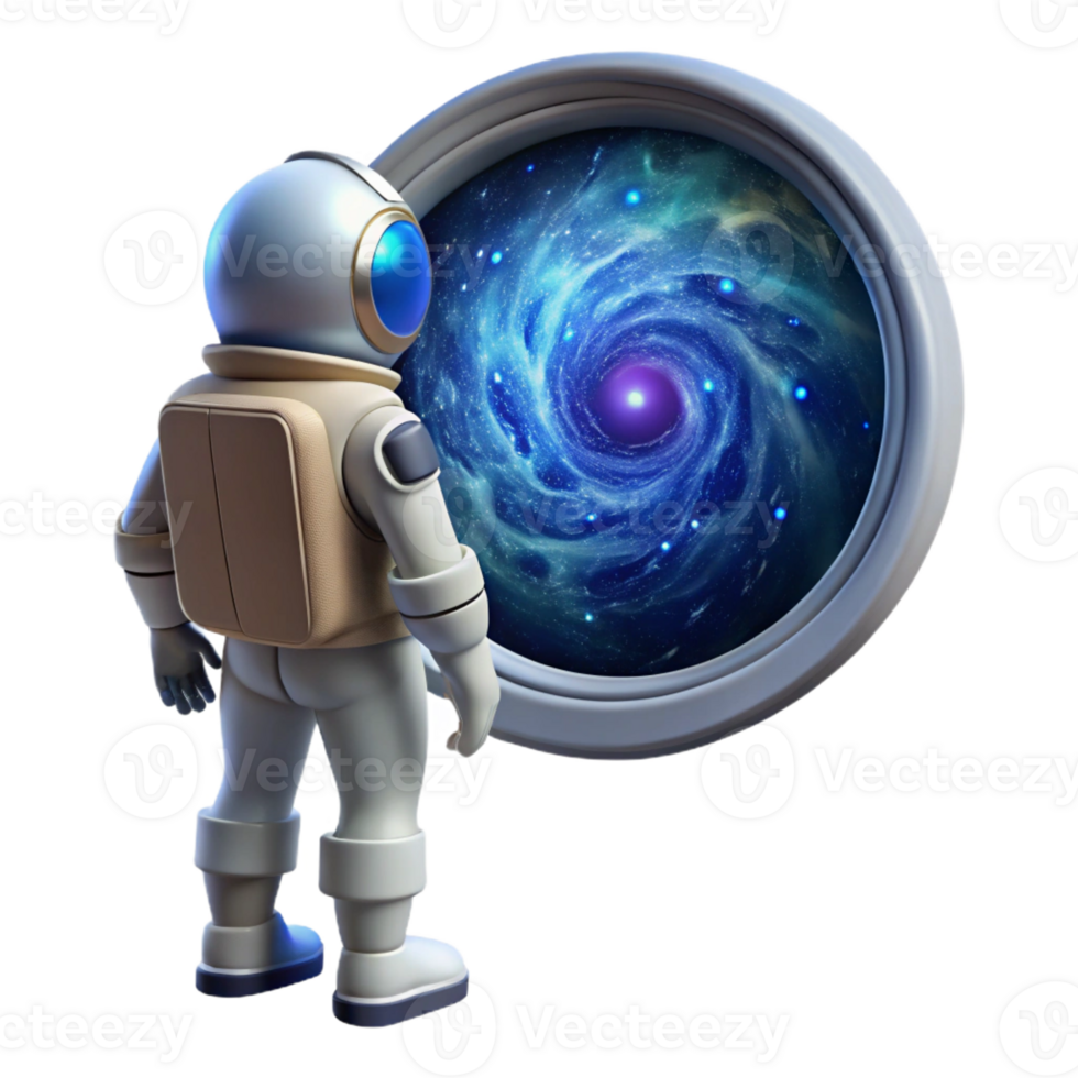 vibrant contemporary A lone astronaut gazing at a massive, swirling nebula through the window of a sleek spaceship, cosmic dust particles illuminated by starlight genuine png