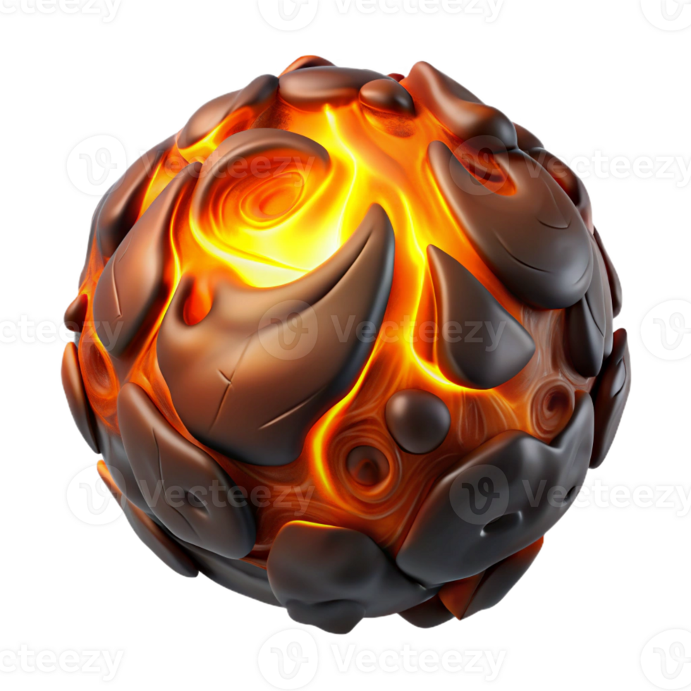 magnificent classic A swirling mass of molten lava, emitting a fiery, orange glow, in a dark, mysterious atmosphere, fantasy art style exclusive png