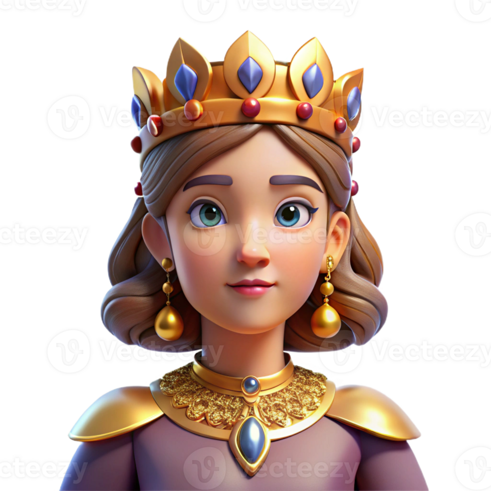 beautiful artistic A regal queen with an elaborate headdress adorned with jewels, a stern expression, dramatically lit from above, Renaissance painting style 4K png