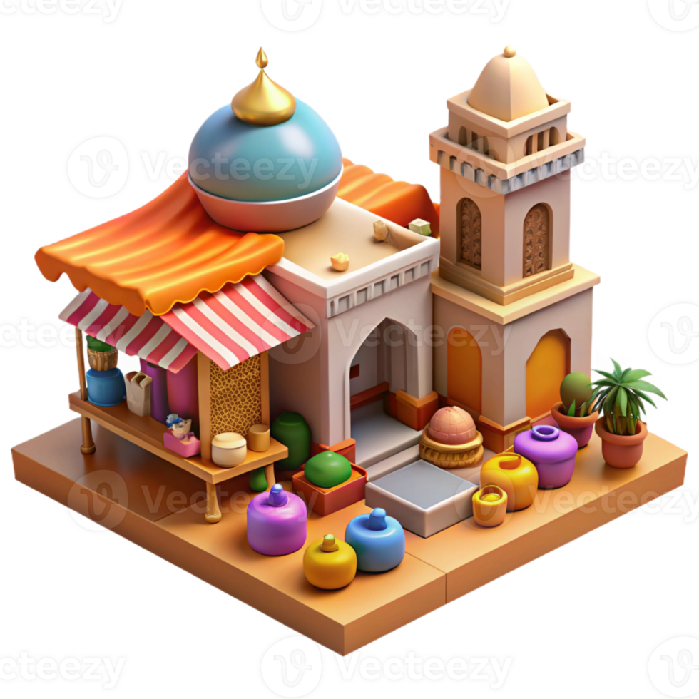 stunning vintage A bustling market square in a Moroccan city, intricate tilework and vibrant textiles, warm sunlight, bustling and lively genuine png