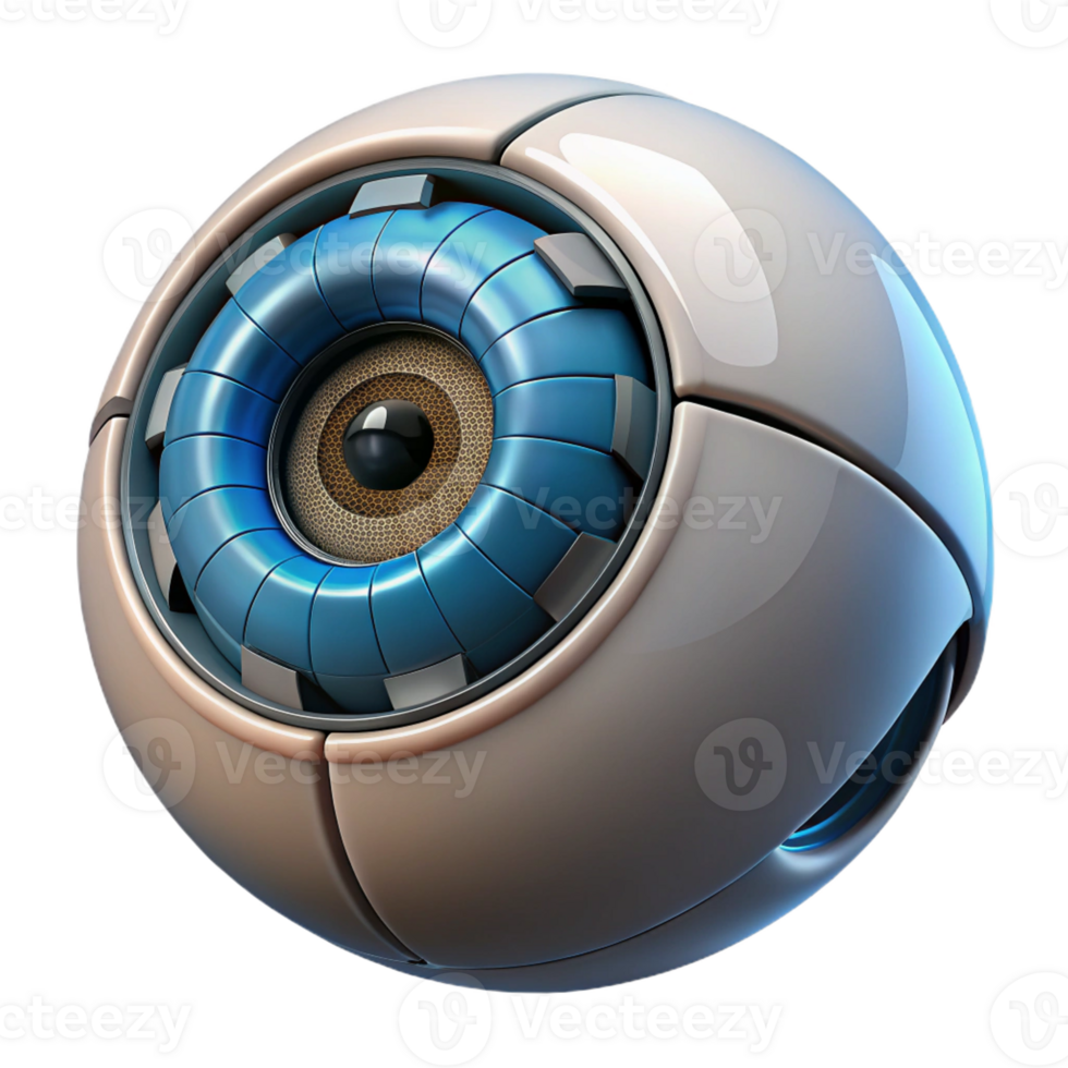 stunning classic A close-up of a robotic eye, intricate details visible, macrophotography style, dramatic lighting premium png