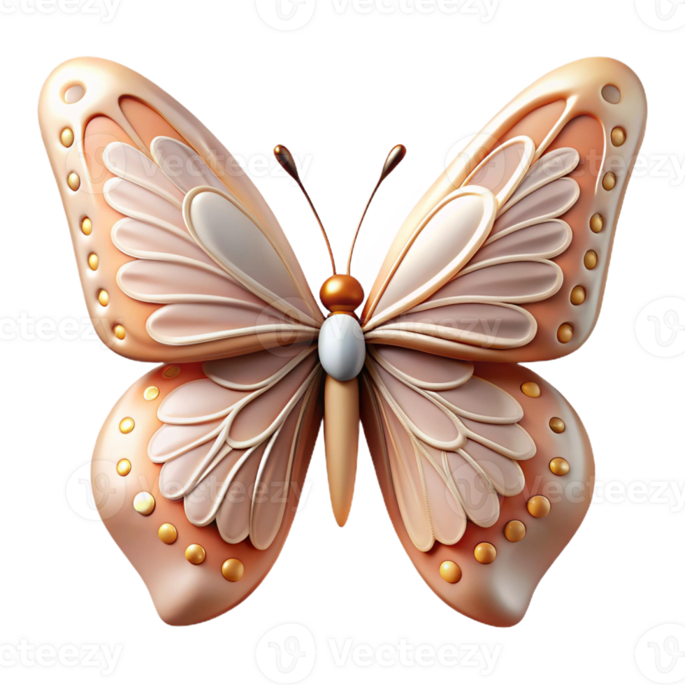extraordinary minimalist Portrait of a delicate butterfly with intricate wing patterns, soft natural lighting, realistic style high quality png