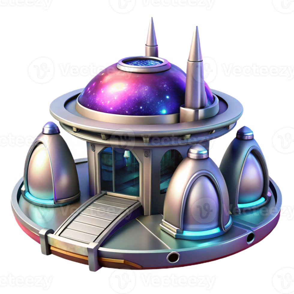 elegant classic Futuristic spaceport, sleek metallic architecture, vibrant nebula backdrop, cinematic lighting, science fiction style, detailed spaceship designs, authentic png