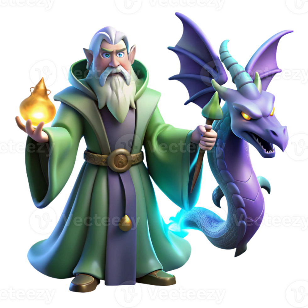 extraordinary abstract A powerful wizard summoning a spectral dragon, dramatic lighting, baroque painting style authentic png
