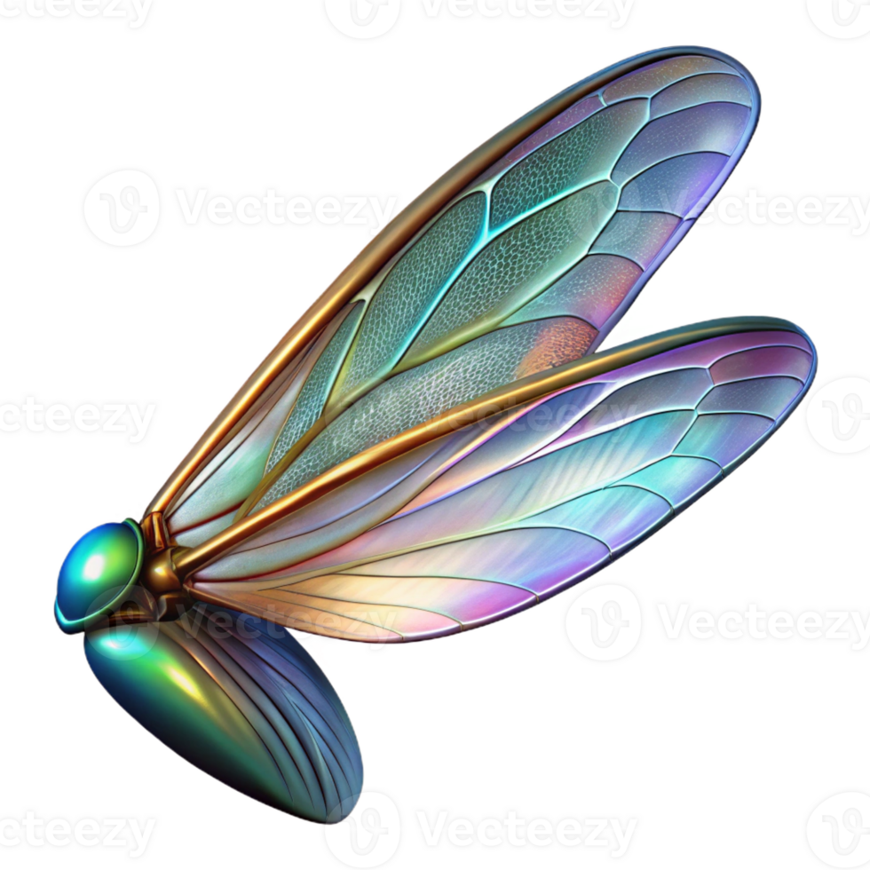 extraordinary artistic A close-up of a dragonfly's wing, macro photography, iridescent lighting detailed png