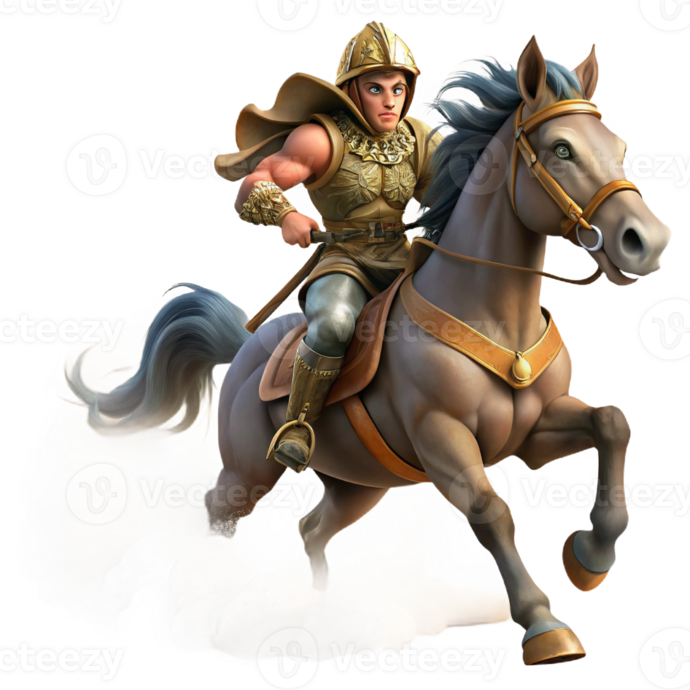 dramatic contemporary A fierce Amazon warrior on horseback, charging into battle, dust and smoke, realistic style 4K png