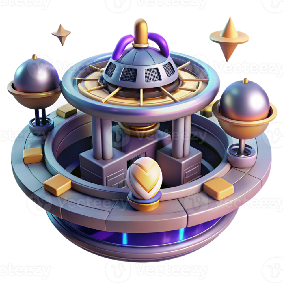 impressive modern A futuristic space station with rotating sections, stars in the background, sci-fi art, cinematic lighting, high resolution png