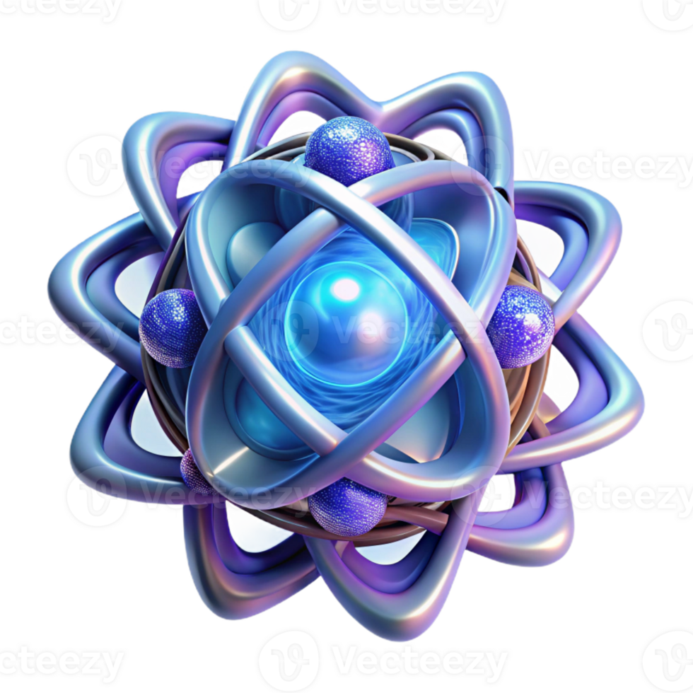 magnificent contemporary A quantum computer core, glowing with ethereal energy, intricate fractal patterns, abstract art style professional png
