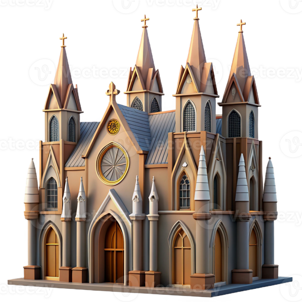 serene artistic A medieval cathedral with soaring stained-glass windows, intricate carvings, soft sunlight, solemn and majestic detailed png