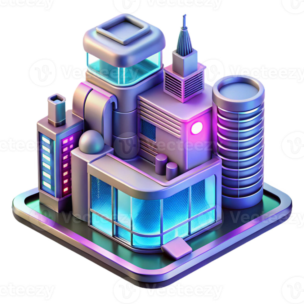 extraordinary traditional A futuristic apartment complex with holographic projections, neon lights, cyberpunk style, high-tech details detailed png