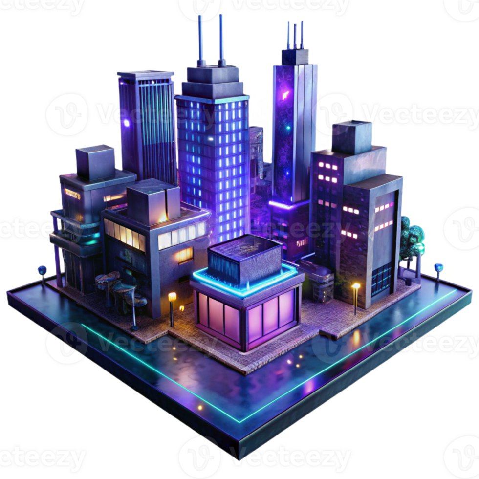 extraordinary creative Cyberpunk cityscape at night, rain reflecting neon signs, long exposure photography, gritty and realistic style detailed png