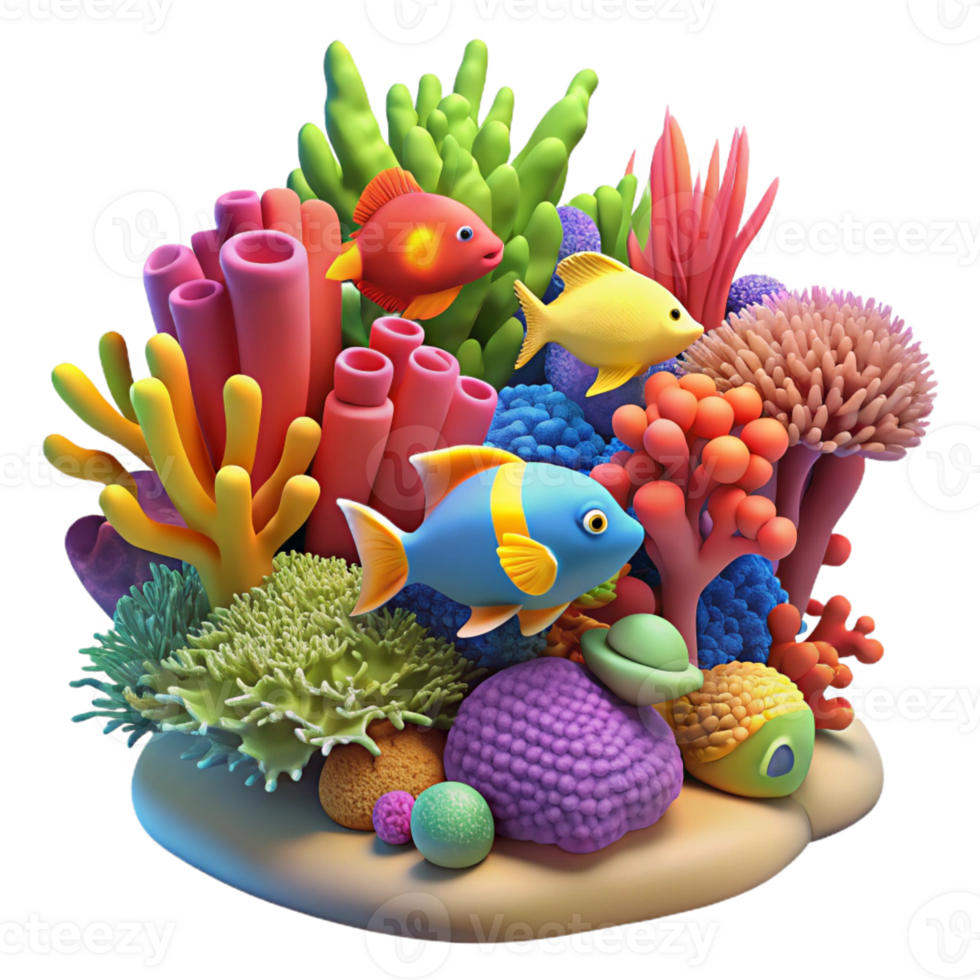 beautiful traditional A vibrant coral reef teeming with colourful fish, underwater photography, vibrant colours, detailed textures exclusive png