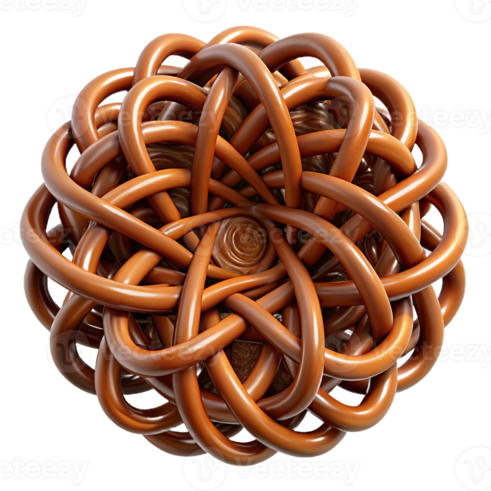 magnificent vintage A complex network of interwoven threads, resembling a tapestry, in rich, earthy tones original png