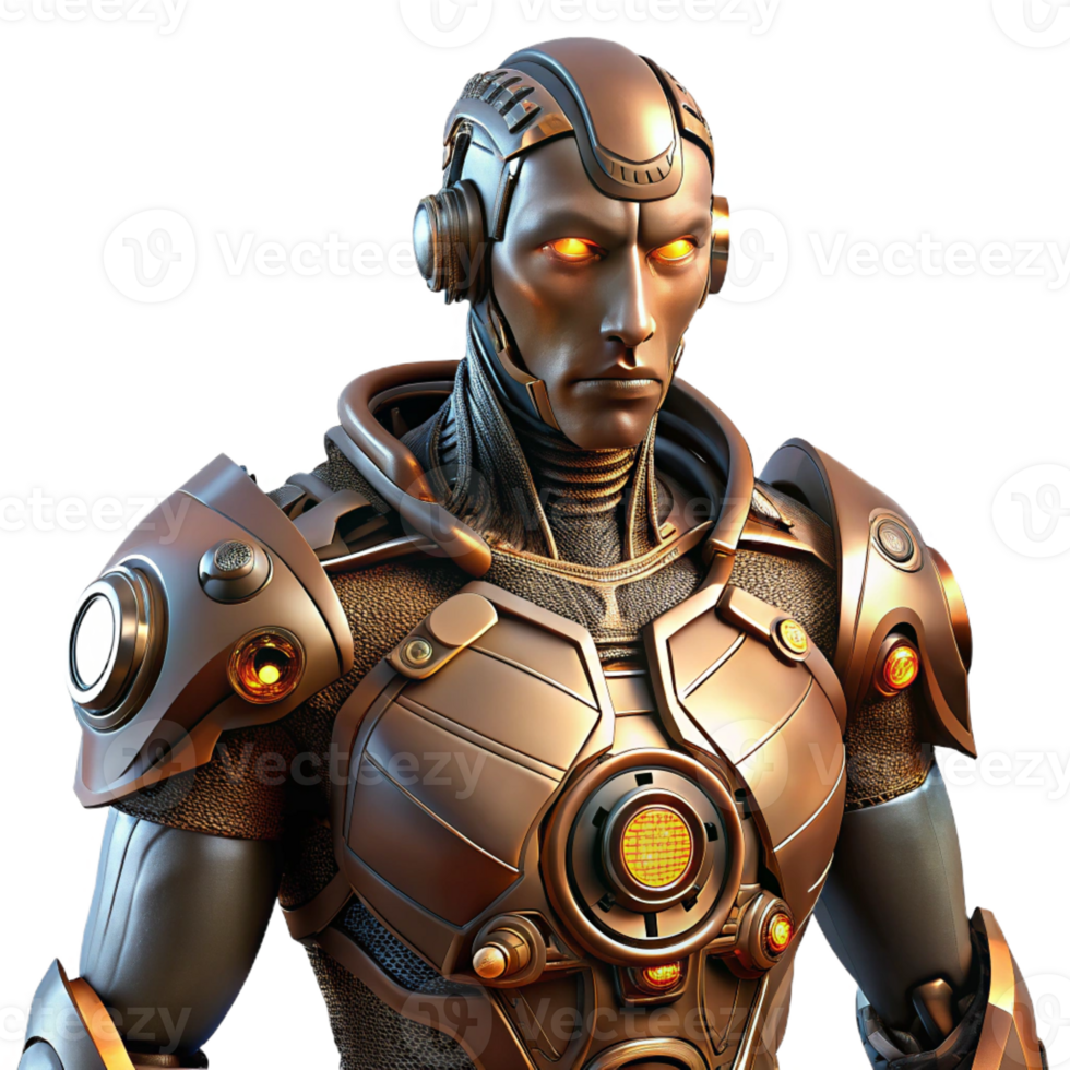 beautiful traditional A cyborg with intricate mechanical augmentations, portrait, dramatic chiaroscuro lighting, steampunk style professional png