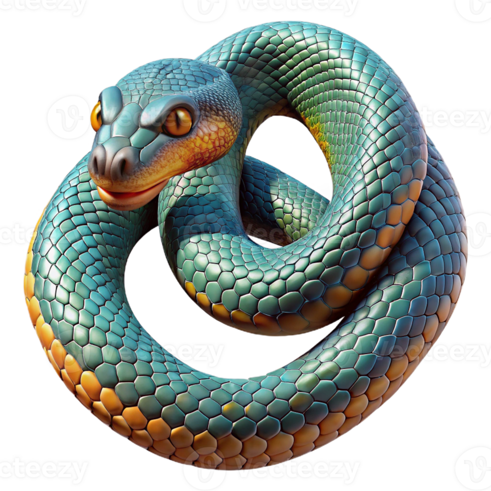 wonderful traditional A slithering snake with vibrant scales, detailed skin texture, close-up macro photography high quality png