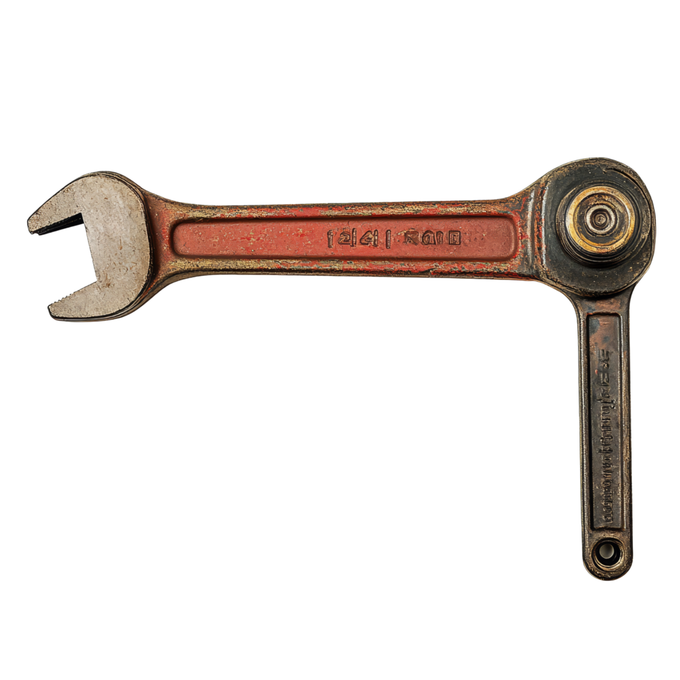 Durable pipe wrench isolated on a clean background showcasing its unique design and functionality for plumbing tasks, Pipe wrench isolated png