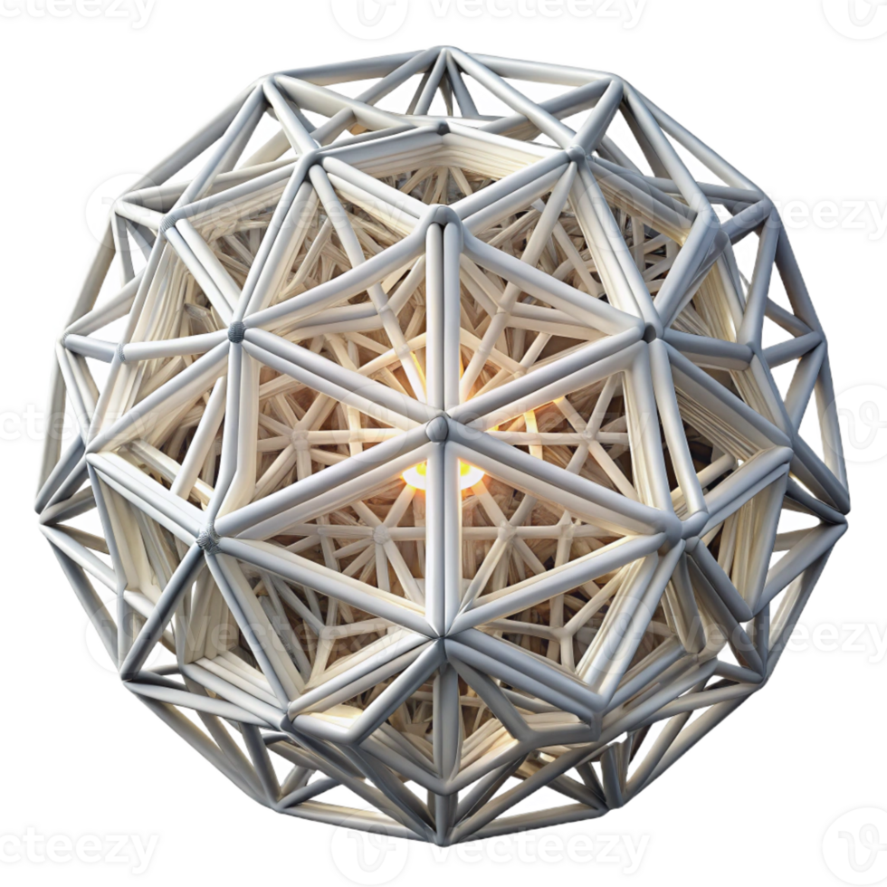 magnificent modern A web of intricate, interconnected lines, forming a complex, abstract pattern, illuminated by a bright, white light, geometric art style detailed png