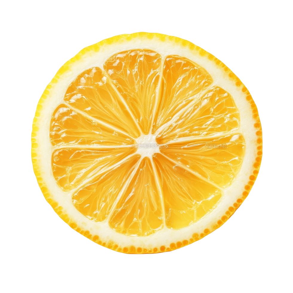 Freshly sliced lemon fruit isolated on a clean transparent background for culinary use and beverage preparation, Slice of lemon fruit isolated on transparent background png