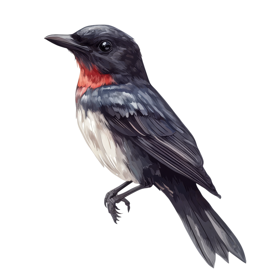 A vibrant rosebreasted grosbeak perched gracefully, showcasing its striking plumage against a transparent background, lcd monitor isolated on transparent tranparent background png