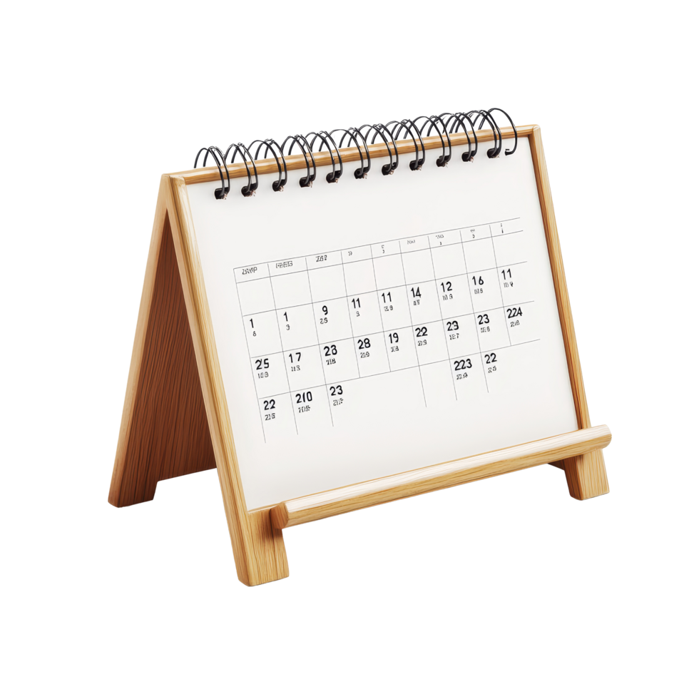 Table calendar for March displayed on a clean transparent background, showcasing a simple yet functional design, table calendar 2023 march isolated on transparent background png