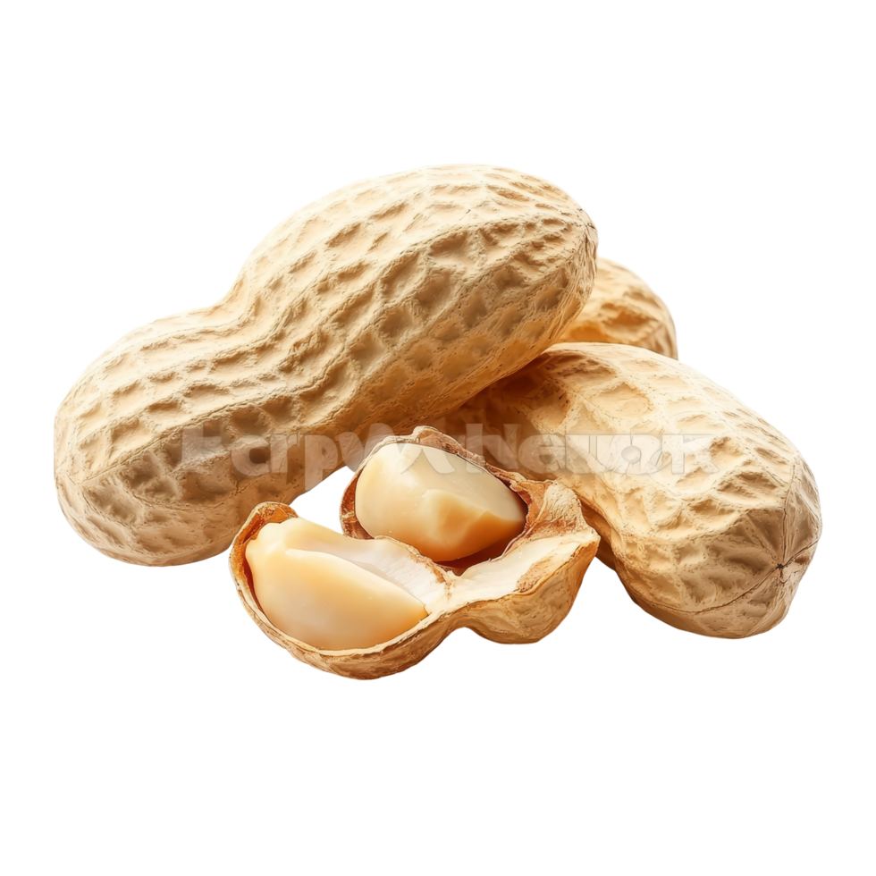 Whole, peeled, and unpeeled peanuts isolated on a clean background showcasing their natural textures and forms, Peeled, unpeeled and whole shell peanuts isolated on transparent background png