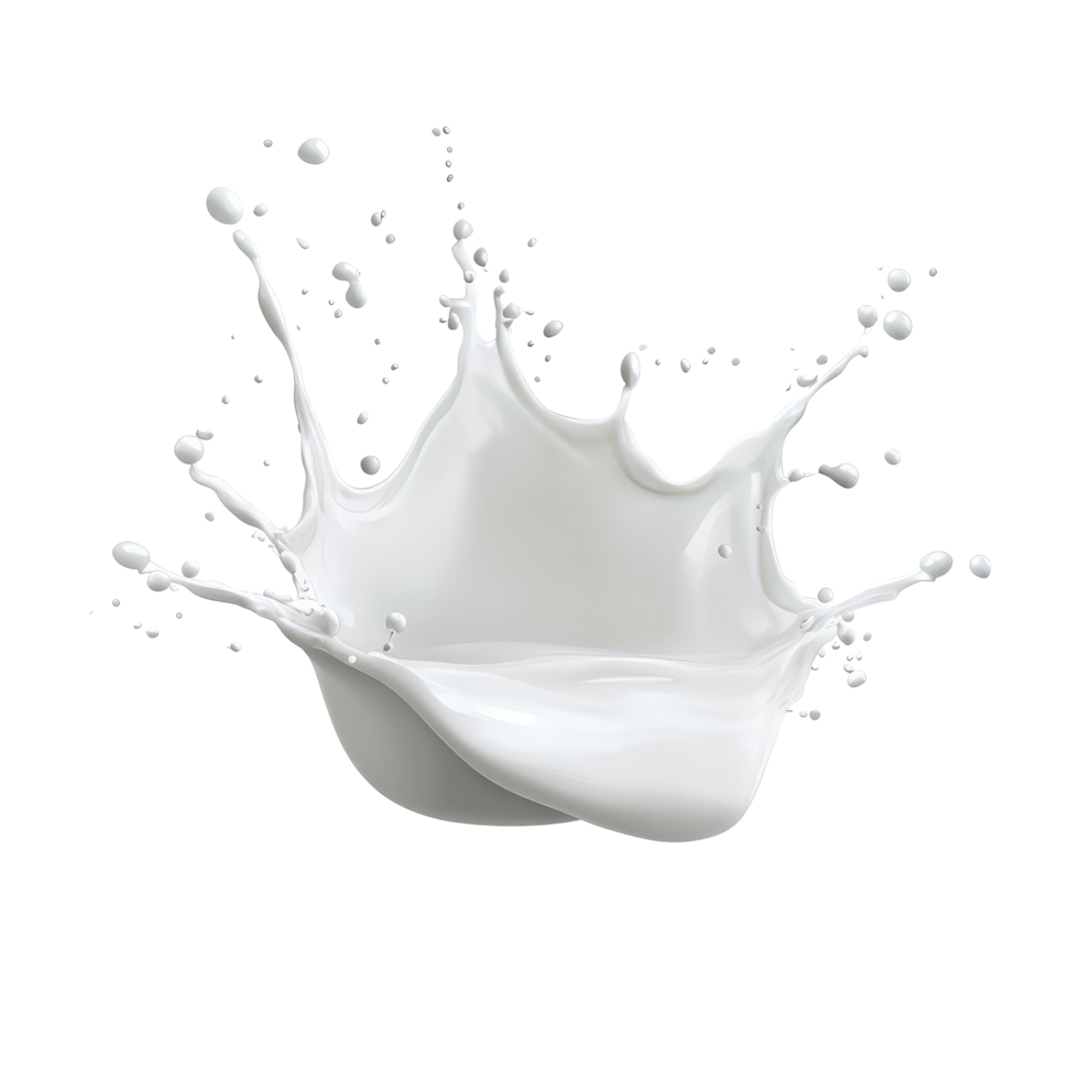 A dynamic milk splash captured in bright isolation on a clean transparent background showcasing movement and fluidity, green paint splash isolated on transparent background png