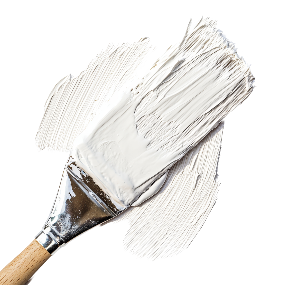 A fresh transparent paint smear brush stroke on a clean transparent background showcasing texture and application technique, transparent paint smeart brush strokeisolated on transparent background png