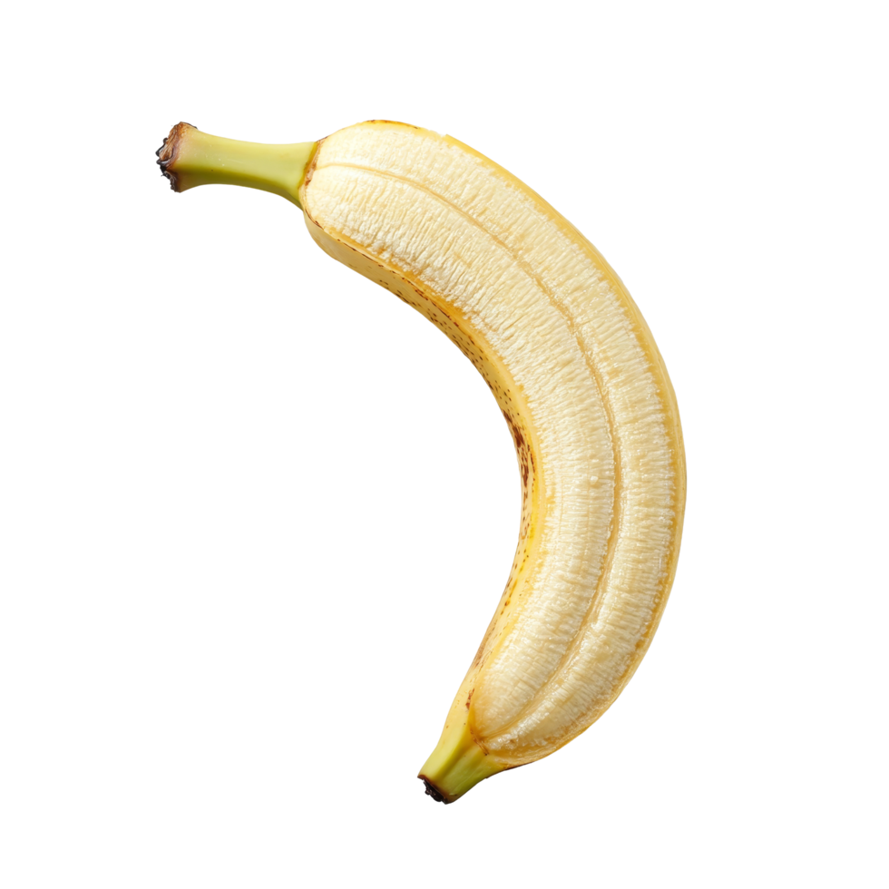 Fresh banana slice on a transparent background showcasing natural texture and color, banana slice on transparent background png