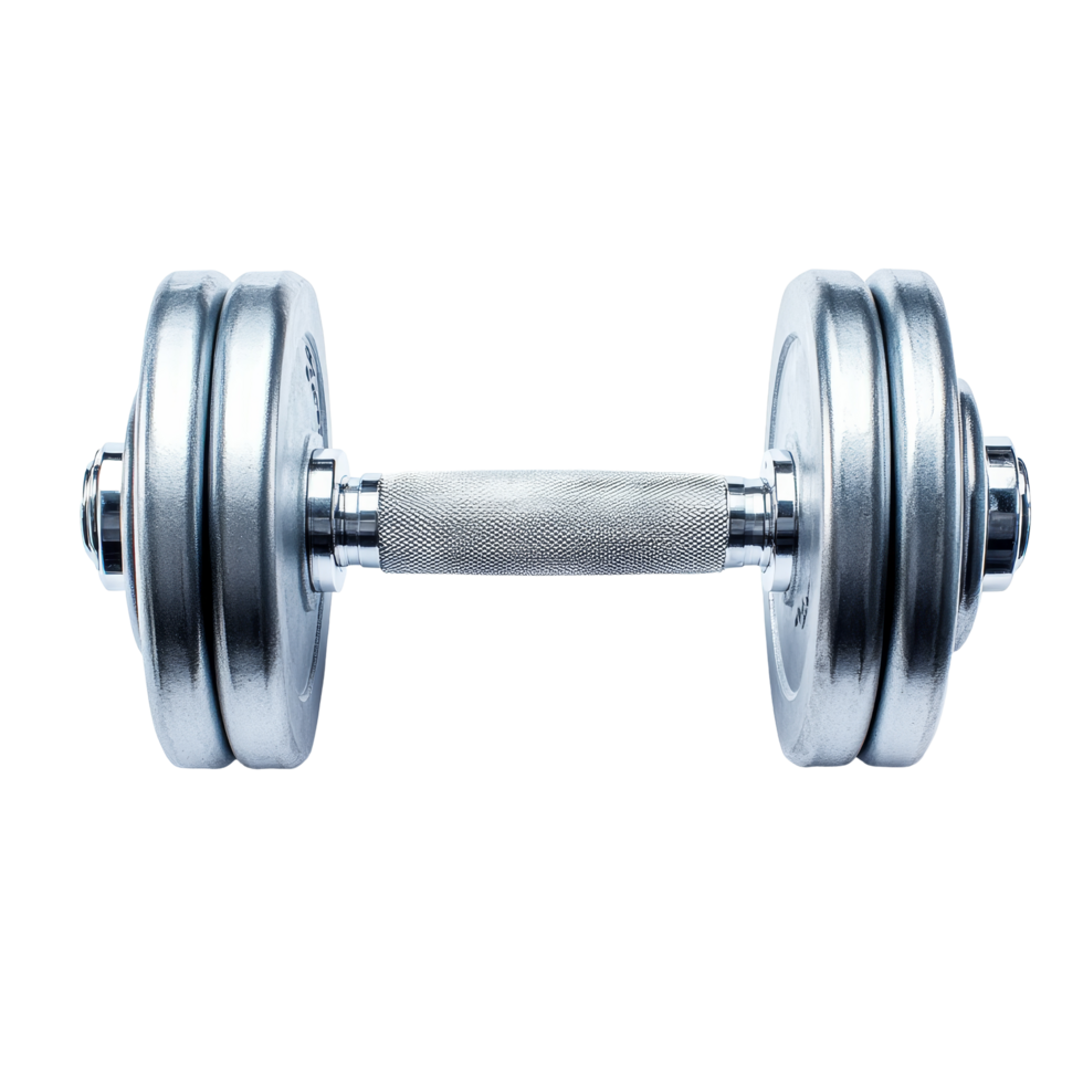 Isolated dumbbell weights for fitness training on a transparent background suitable for various workout routines, Dumbbells, Weights, Fitness Equipment, Isolated on transparent background Background png