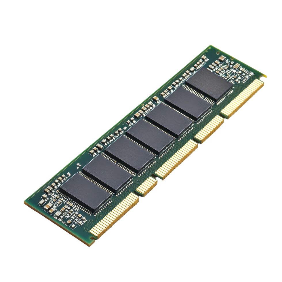 Highquality DDR SDRAM memory module isolated on a transparent background for computer hardware enthusiasts, ddr sdram computer hardware isolated on transparent background png