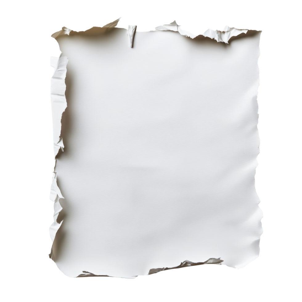 Torn pieces of paper scattered on a transparent background creating an abstract texture, a sheet of paper torn to pieces on transparent backgroundfile png