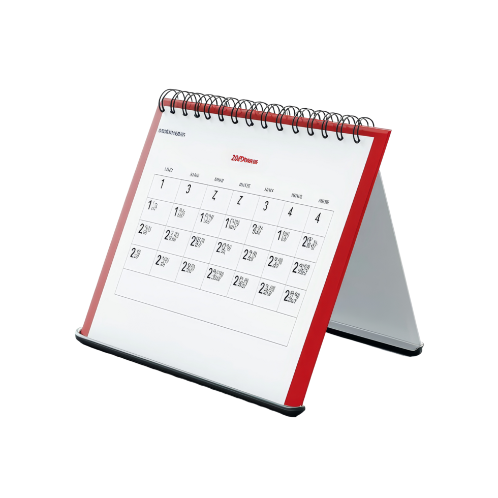 Table calendar for December displaying dates in an isolated setting on a transparent background, table calendar 2024 december isolated on transparent background png