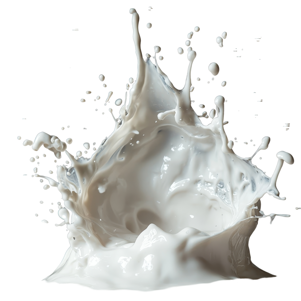 Dynamic curve of milk splash against a neutral background showcasing fluid motion and texture during daylight, Curve milk splash Stock Photo png