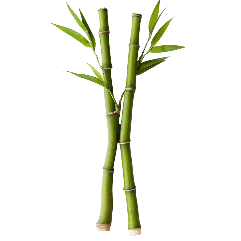 Fresh bamboo shoots displayed against a clean transparent background for culinary inspiration, Bamboo shoots on transparent background png