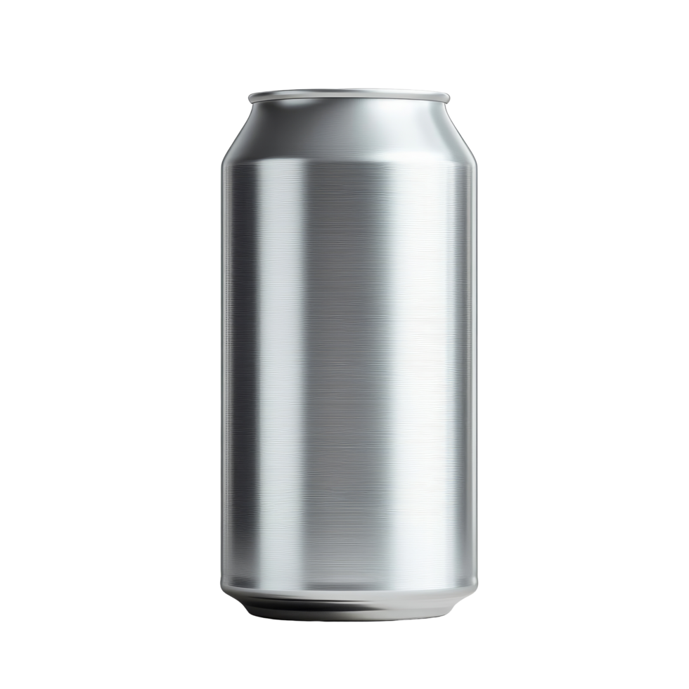 Aluminum soda can mockup on a clean transparent background for branding and design purposes, 330 ml Aluminum Soda Can Mockup on transparent background HighResolution P png