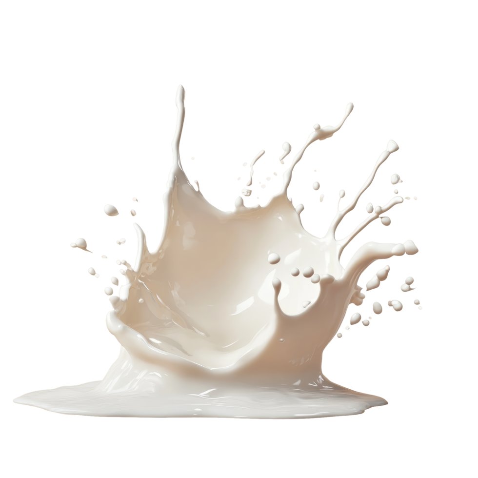 Curved splash of milk isolated against a soft transparent background, showcasing dynamic movement and fluidity in a still moment, Curve milk splash isolated png
