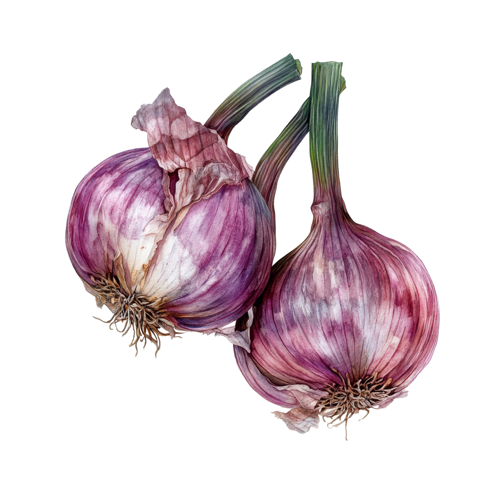 Fresh red onions isolated on a transparent background ready for culinary use and healthy cooking in any kitchen, Onion isolated on transparent background png