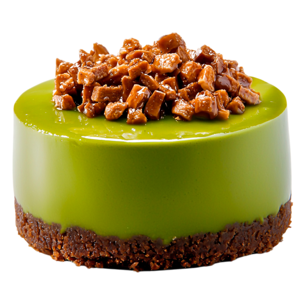 Delicious Matcha Cake with Crunchy Topping on 57175970 PNG Delicious Matcha Cake with Crunchy Topping on 57175970 PNG