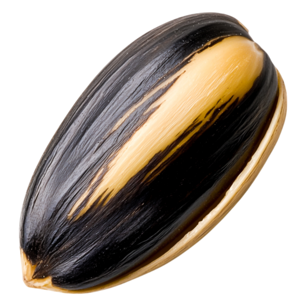 closeup View of a Unique Seeds with Striped Shell and Texture png