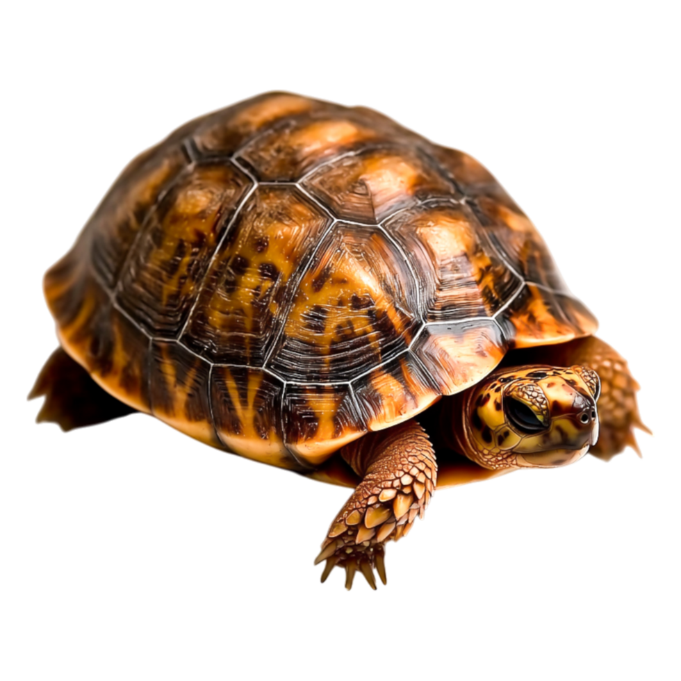 Captivating closeup of a Colorful Terrapin with Bold Shell Patterns png