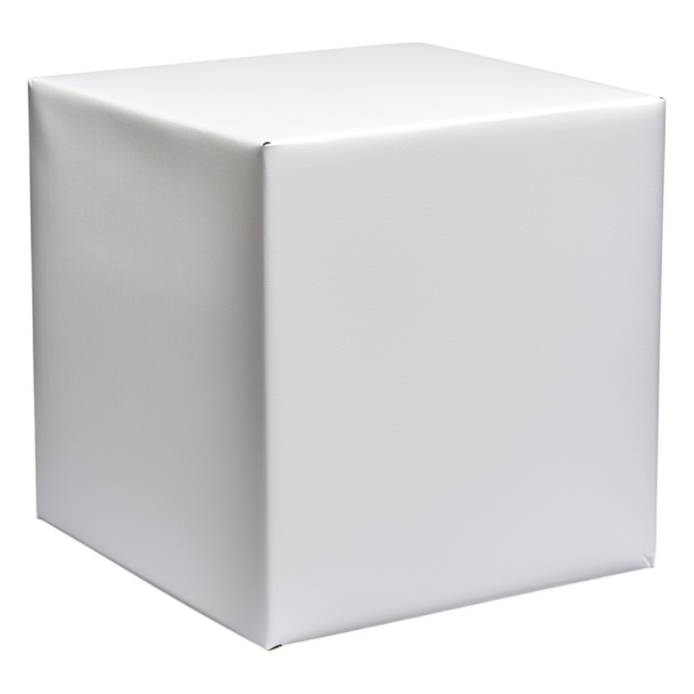 Plain White Square Box for Packaging and Product Presentation png