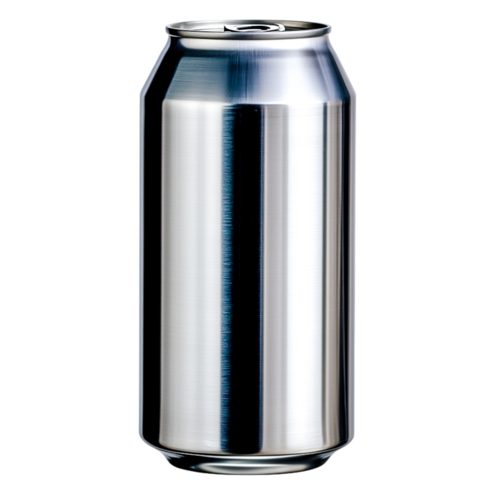 Shiny Metal Soda Can Isolated on for Beverage Use png