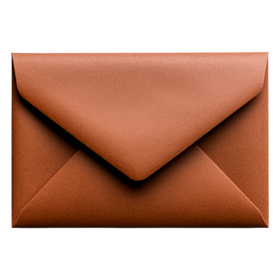 Brown Envelope closeup for Your Designs png