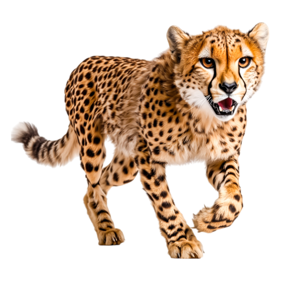 Cheetah in Motion Running on Wildlife Photography png