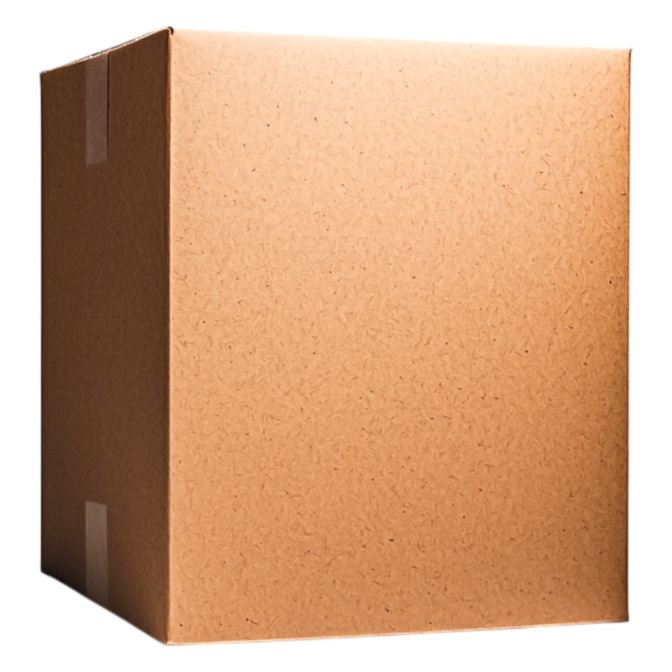 Plain Brown Box for Shipping or Moving in Natural Environment png