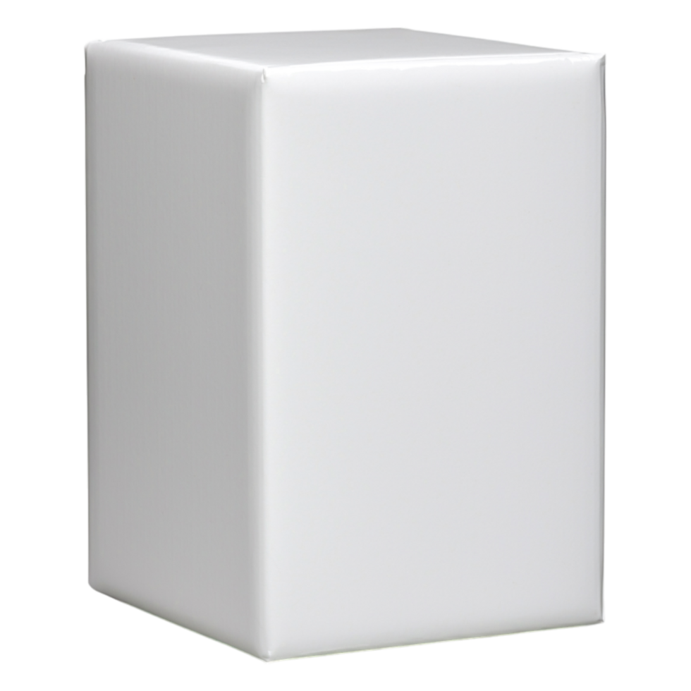 Plain White Box Isolated on for Packaging Display png